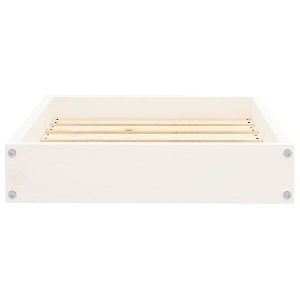 vidaXL Dog Bed White 51.5x44x9 cm Solid Wood Pine