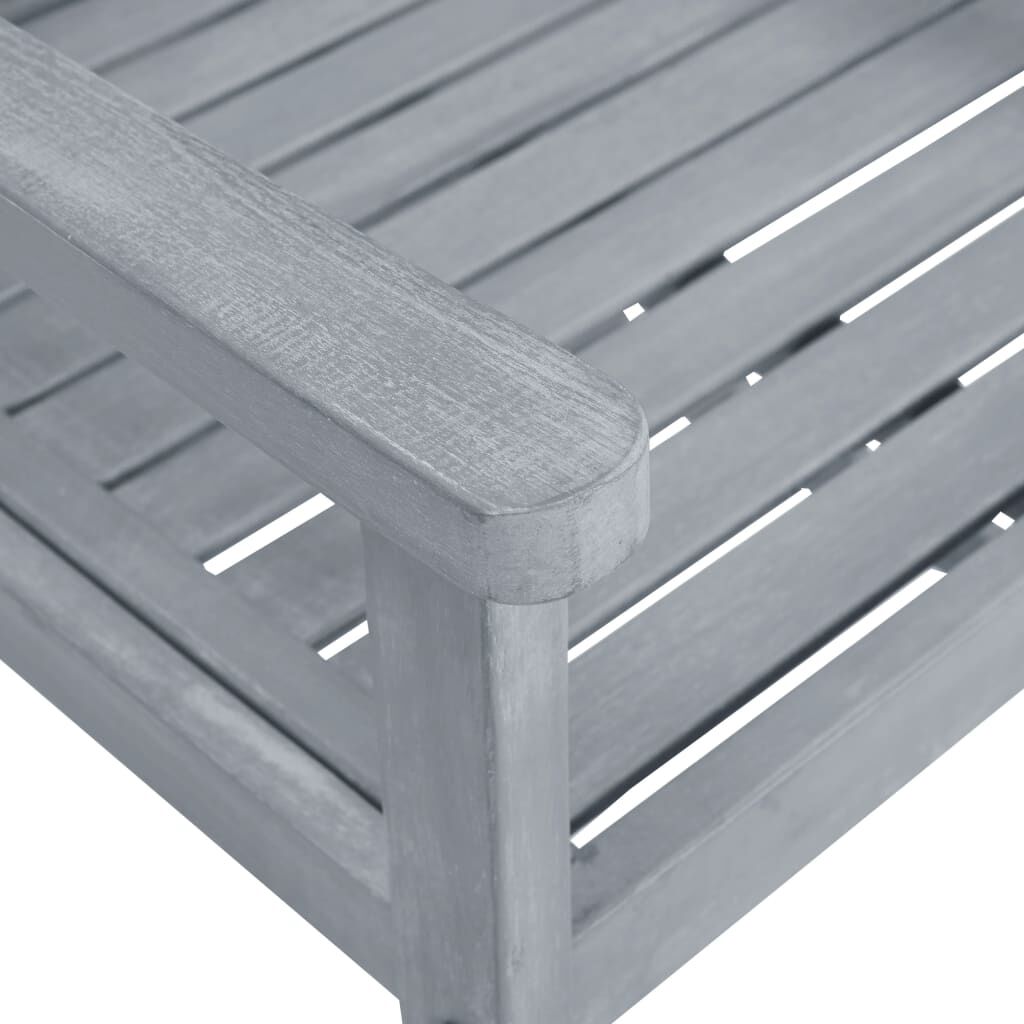 vidaXL Garden Chairs with Cushions 6 pcs Solid Wood Acacia Grey