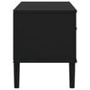 vidaXL TV Cabinet SENJA Rattan Look Black 106x40x49cm Solid Wood Pine
