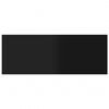 vidaXL Bookshelf Boards 8 pcs High Gloss Black 80x30x1.5 cm Engineered Wood