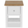 vidaXL Nightstand 36x30x47 cm Solid Oak Wood