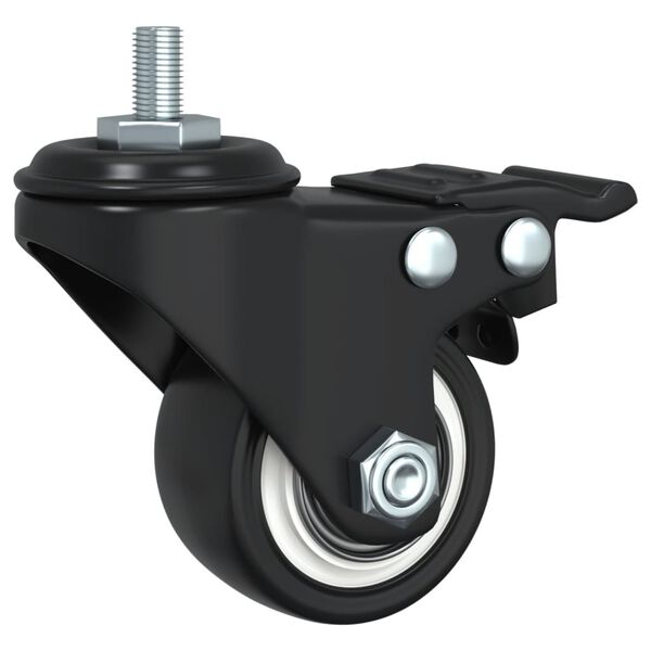 vidaXL Caster Wheels 4 pcs Black 35 mm Iron