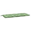 vidaXL Garden Bench Cushions 2pcs Leaf Pattern 120x50x7cm Fabric