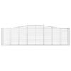 vidaXL Arched Gabion Baskets 6 pcs 400x50x100/120 cm Galvanised Iron