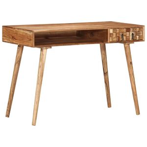 vidaXL Writing Desk 110x50x76 cm Solid Wood Acacia