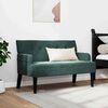 vidaXL Bench Dark Green 112 x 65.5 x 75 cm Velvet