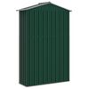 vidaXL Garden Shed Green 116x45x175 cm Galvanised Steel