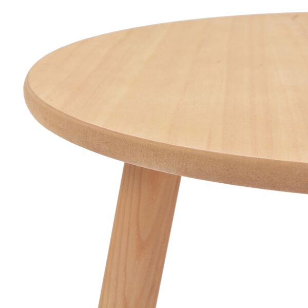 vidaXL Side Table Set 2 Pieces Solid Pinewood Brown