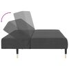 vidaXL 2-Seater Sofa Bed Dark Grey Velvet