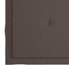 vidaXL Garden Chairs 2 pcs with Taupe Cushions Solid Teak Wood