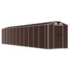 vidaXL Garden Shed Brown 191x980x198 cm Galvanised Steel