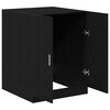 vidaXL Washing Machine Cabinet Black oak 70.5 x 71.5 x 91.5 cm