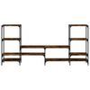 vidaXL TV Cabinet Smoked Oak 206.5x28.5x95 cm Engineered Wood