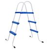 Steel Frame Pool Ladder Non-Slip Steps 84 cm