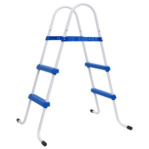 Steel Frame Pool Ladder Non-Slip Steps 84 cm
