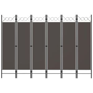 vidaXL 6-Panel Room Divider Anthracite 240x180 cm