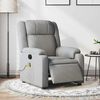 vidaXL Electric Massage Recliner Chair Light Grey Fabric