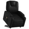 vidaXL Electric Stand up Massage Recliner Chair Black Faux Leather