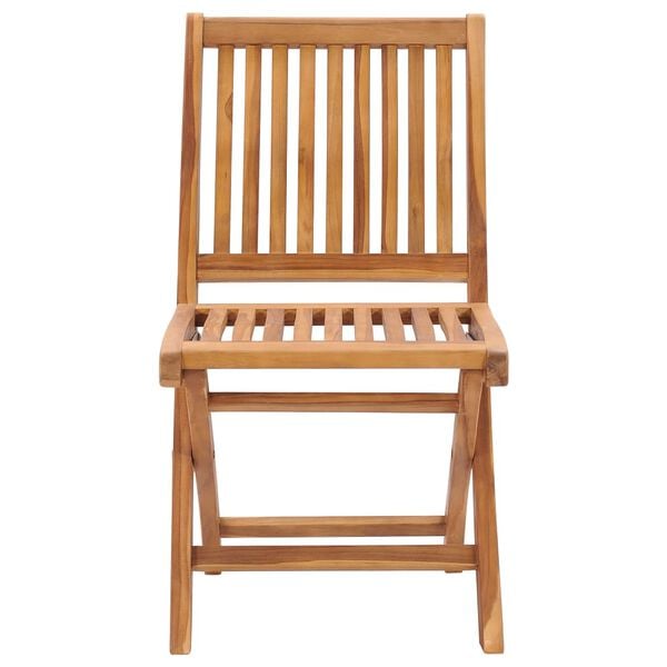 vidaXL Garden Chairs 2 pcs with Light Blue Cushions Solid Teak Wood