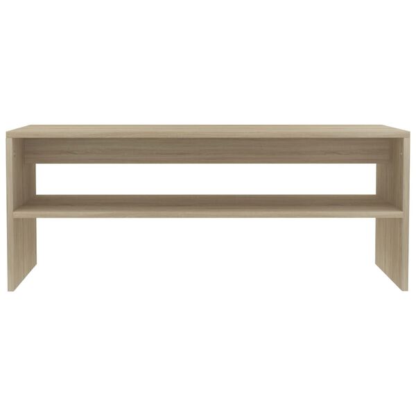 vidaXL Coffee Table Sonoma Oak 100x40x40 cm Engineered Wood