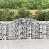 vidaXL Arched Gabion Baskets 11 pcs 300x50x100/120 cm Galvanised Iron