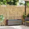 vidaXL Garden Bench with Cushion Grey 110x30x40.5 cm Poly Rattan