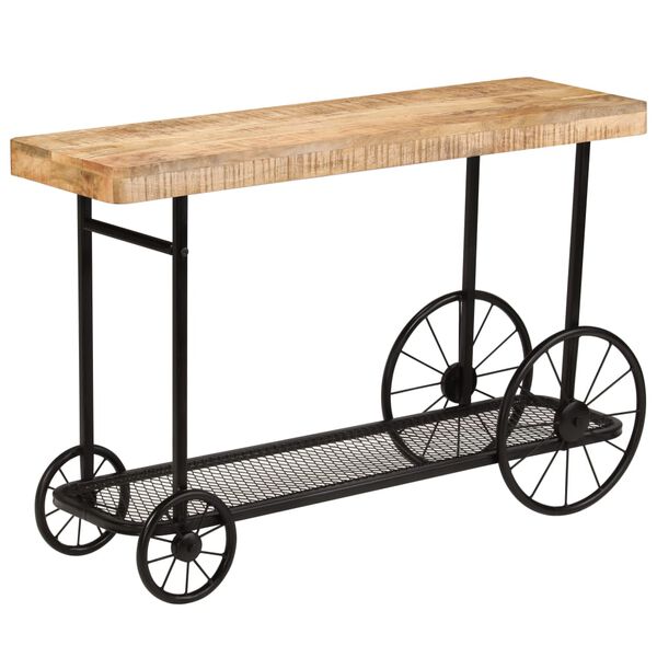 vidaXL Console Table Solid Mango Wood 115x36x76 cm