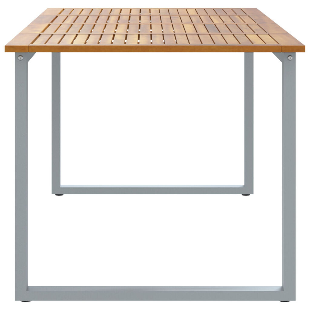 vidaXL Garden Table with U-shaped Legs 200x90x75 cm Solid Wood Acacia