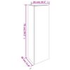 vidaXL Garden Planter 30x26x75 cm Corten Steel