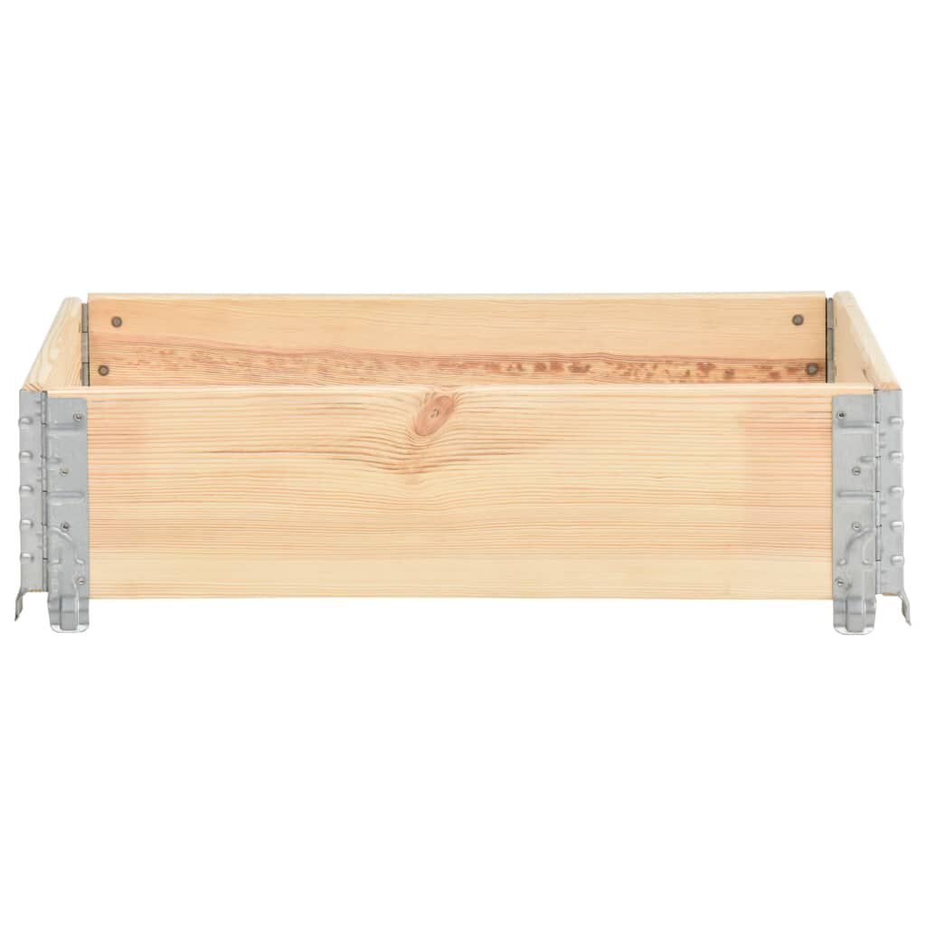 vidaXL Pallet Collar 60x80 cm Solid Pine Wood
