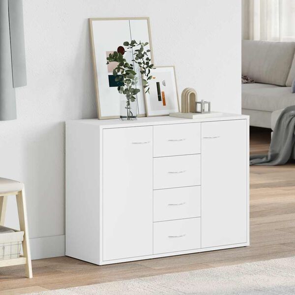 vidaXL Sideboard White 88x30x65 cm Engineered Wood