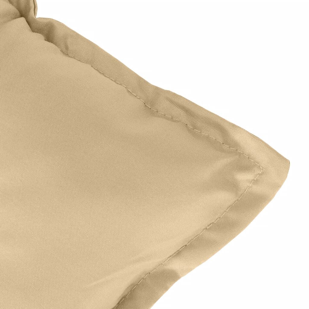vidaXL Lowback Chair Cushions 2 pcs Melange Beige 100x50x7 cm Fabric