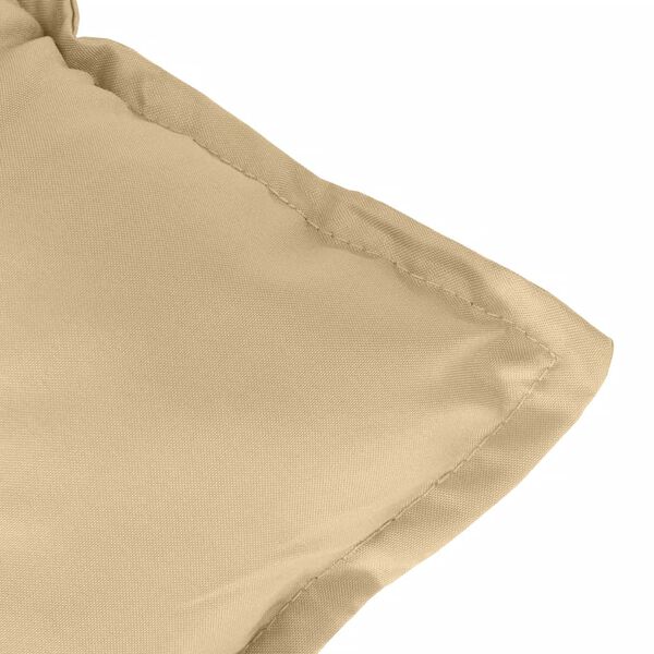 vidaXL Lowback Chair Cushions 2 pcs Melange Beige 100x50x7 cm Fabric