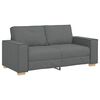vidaXL 2-Seater Sofa Dark Grey 140 cm Fabric