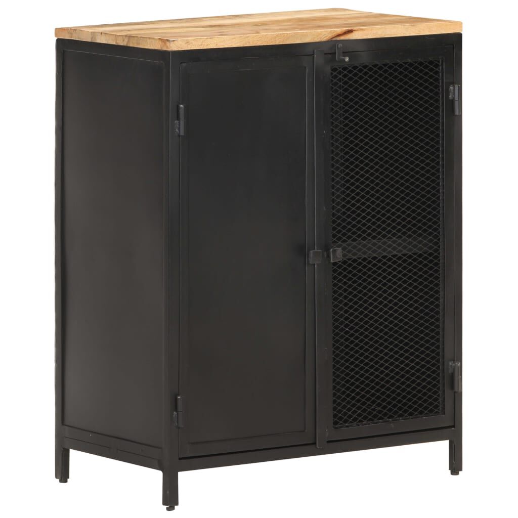 vidaXL Sideboard 60x35x78 cm Solid Rough Mango Wood
