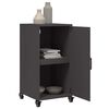 vidaXL Sideboard Black 36x39x72 cm Steel
