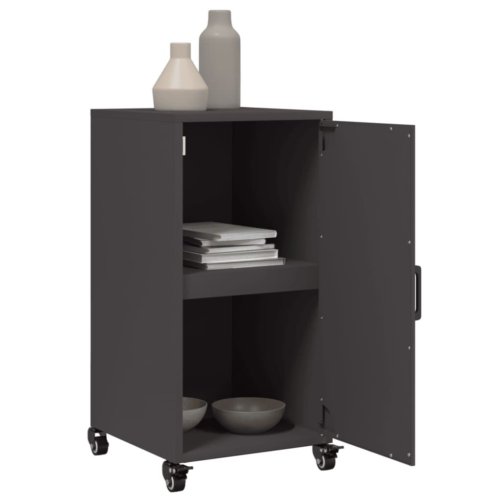 vidaXL Sideboard Black 36x39x72 cm Steel