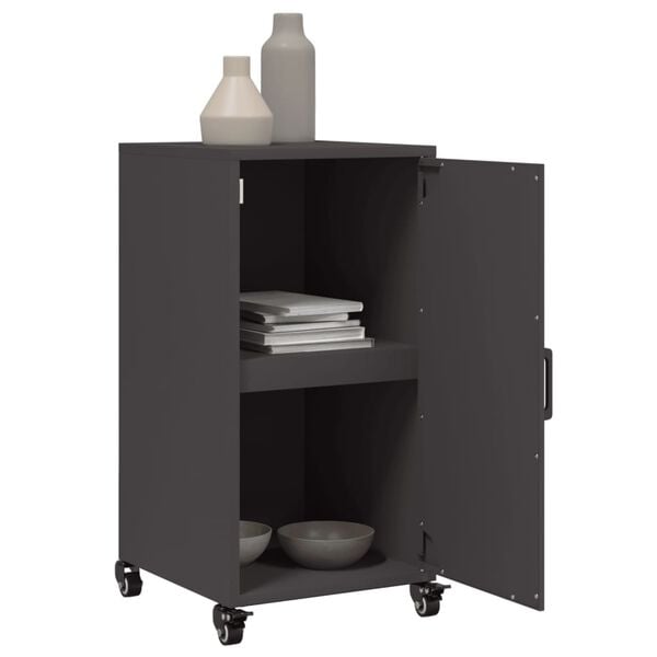 vidaXL Sideboard Black 36x39x72 cm Steel