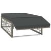 vidaXL 2 Piece Garden Lounge Set with Cushions Poly Rattan Grey