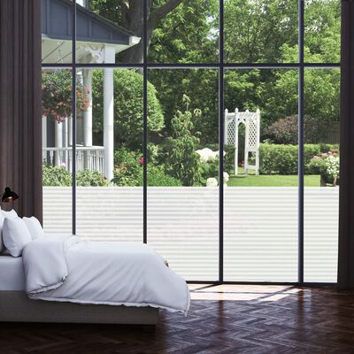 vidaXL Frosted Privacy Window Film Adhesive Stripes 0.9x5 m