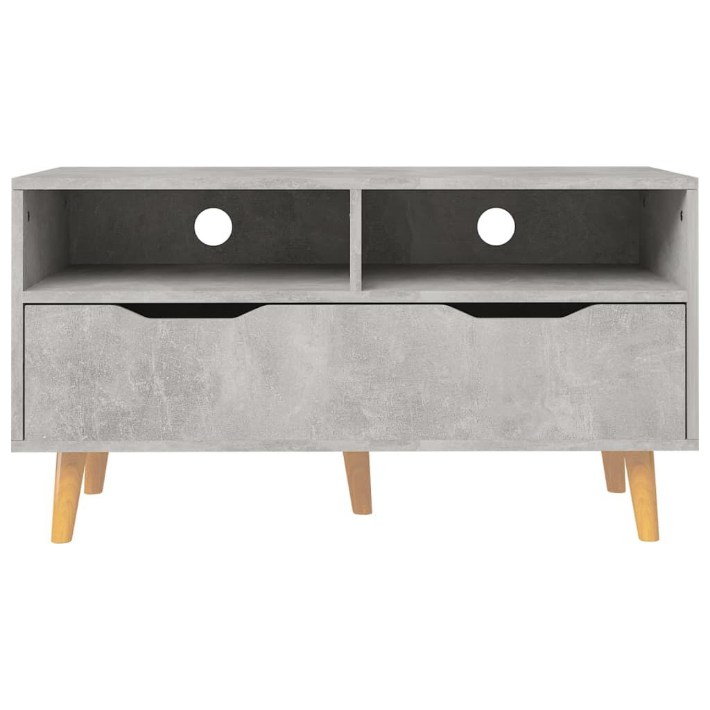 vidaXL TV Cabinet Concrete Grey 90x40x48.5 cm Engineered Wood