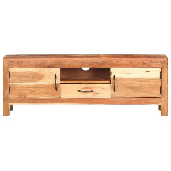 vidaXL TV Cabinet 116x30x40 cm Solid Acacia Wood