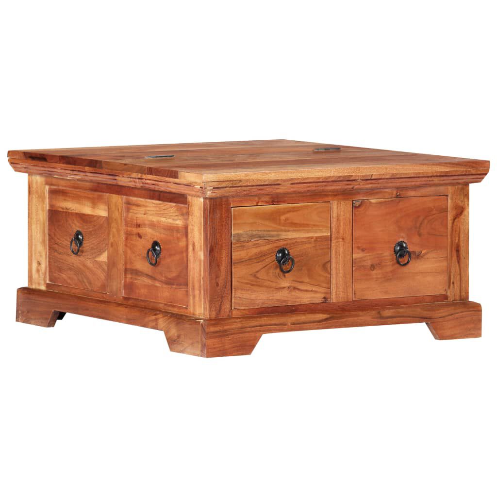 vidaXL Coffee Table 66x70x35 cm Solid Acacia Wood