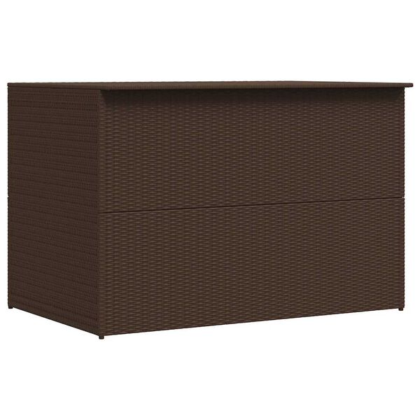 vidaXL Garden Storage Box Brown 150x100x100 cm Poly Rattan