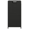 vidaXL Trash Bin Black 40x40x80 cm Poly Rattan