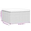 vidaXL 6 Piece Garden Lounge Set with Cushions Grey Poly Rattan