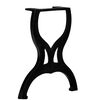 vidaXL Bench Legs 2 pcs X-Frame Cast Iron