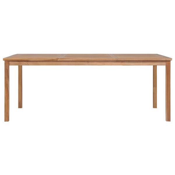 vidaXL 9 Piece Garden Dining Set Solid Teak Wood