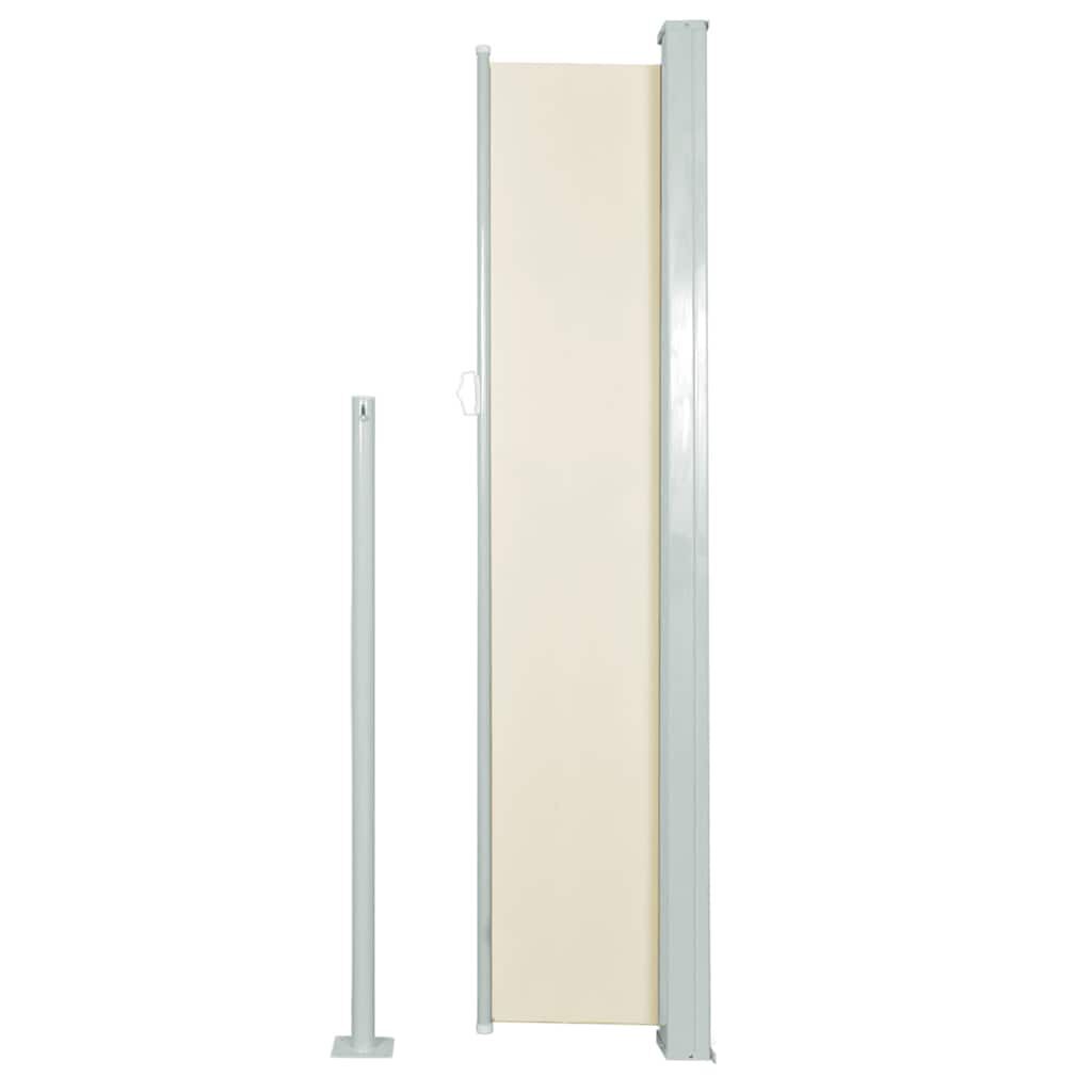 vidaXL Retractable Side Awning 160 x 500 cm Cream