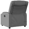 vidaXL Electric Massage Recliner Chair Grey Faux Leather